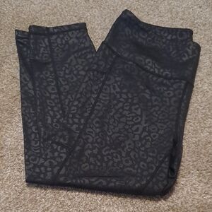 CVG Black Leopard Print Leggings